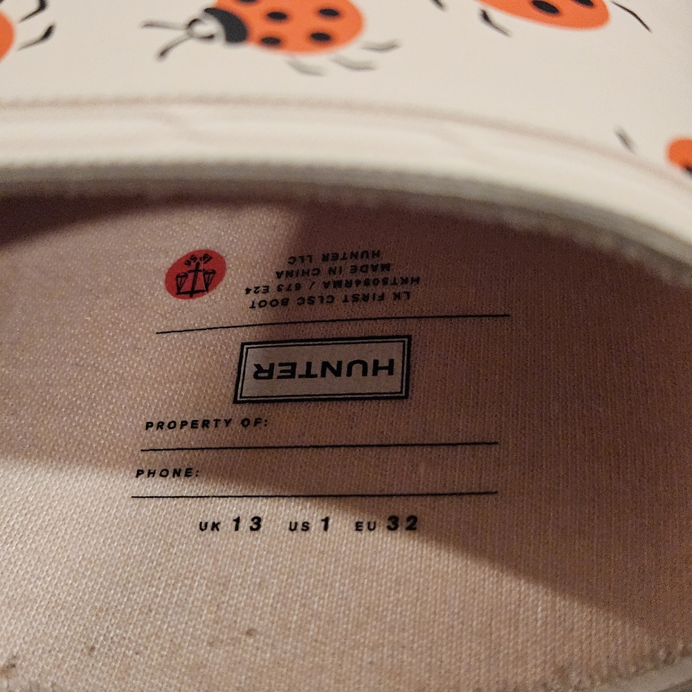 Hunter Ladybug Print Rain Boots - Picture 4 of 4